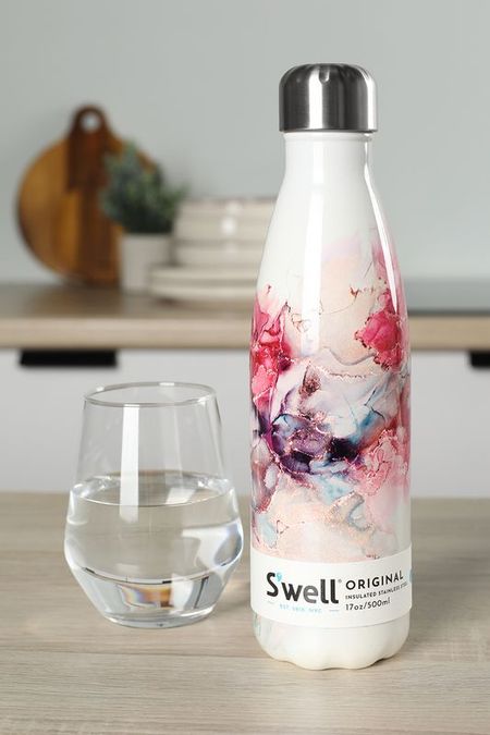 Бутылка для воды стальная Swell Rose Marble Kitchen Craft 2992₽