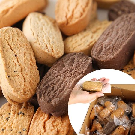 Диета и здоровье Shinrindo Soy Milk Diet Печенье Okara 100 низкокалорийных конфет Без сахара (В коробке/2кг) Без позолоты