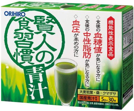 Зеленый сок Orihiro Eating Habits, набор из 30 бутылок x 6 шт. Kento s
