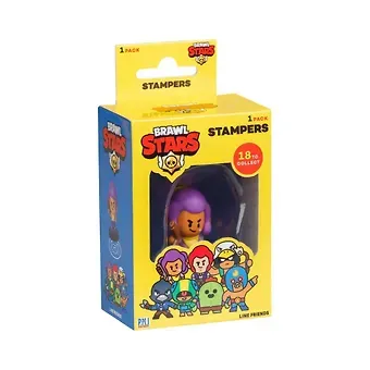 Штампики Brawl Stars, 1 шт.в коробке с окном, (5см), (BRW5010)