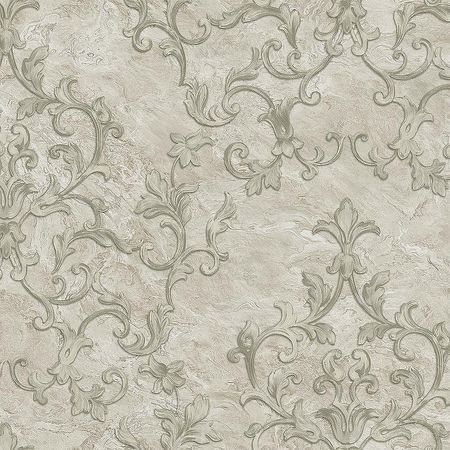 Обои Prima Italiana Legenda 80123 Винил на флизелине 10610 БежевыйСерыйСеребряный Дамаск 5200₽