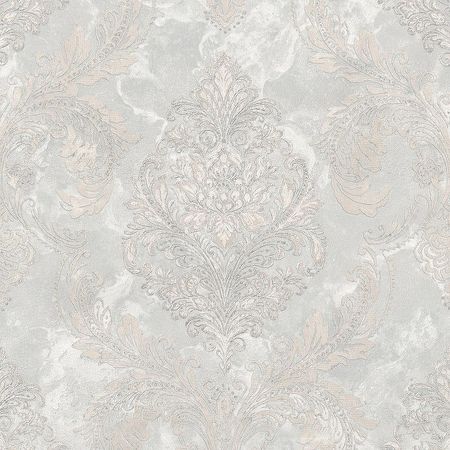 Обои Prima Italiana Ortisei 80522 Винил на флизелине 10610 БежевыйБирюзовый Дамаск 5200₽