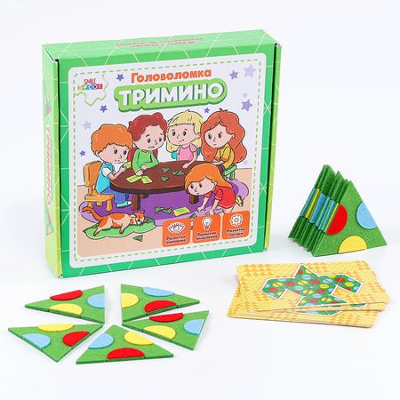 Счётный материал из фетра «Головоломка. Тримино» купить недорого
