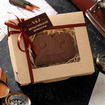 Бельгийский шоколад, «23 февраля», 80 г