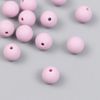 Бусина силикон "Круглая" сиренево-фиолетовая d=0,9 см