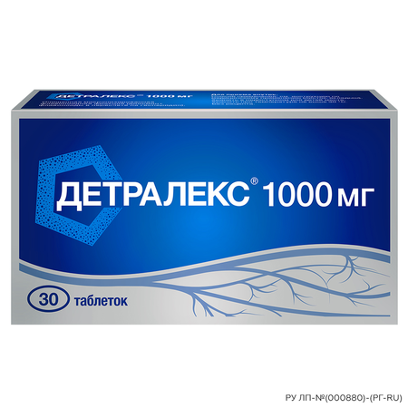 Детралекс Таб.п.п.о.1000Мг №30