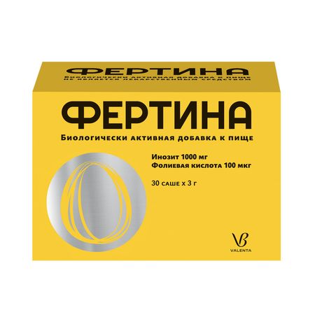Фертина Инозит 1000Мг Фолиевая Кислота 100Мкг Саше 3Г №30