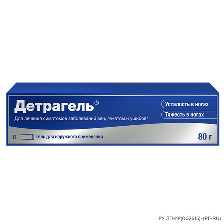 Детрагель Гель Д/Наруж.прим.80Г