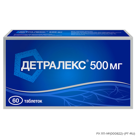 Детралекс Таб.п.п.о.500Мг №60