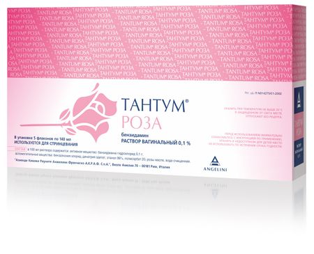 Тантум Роза Р-Р Вагин.0,1% Фл.140Мл №5