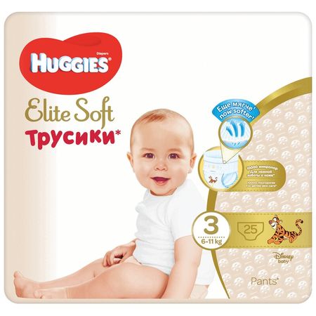 Хаггис Элит Софт Подгузники-Трусики Разм.3 (6-11Кг) №25