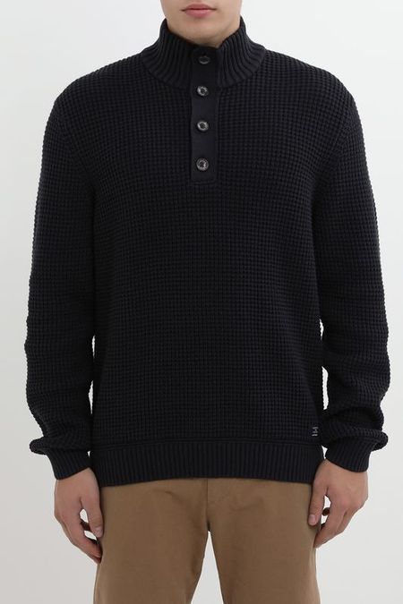 Пуловер текстурный с воротником на пуговицах LERROS 8810₽