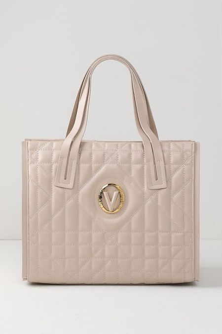 Сумка шоппер кожаная стеганая Valentino Orlandi