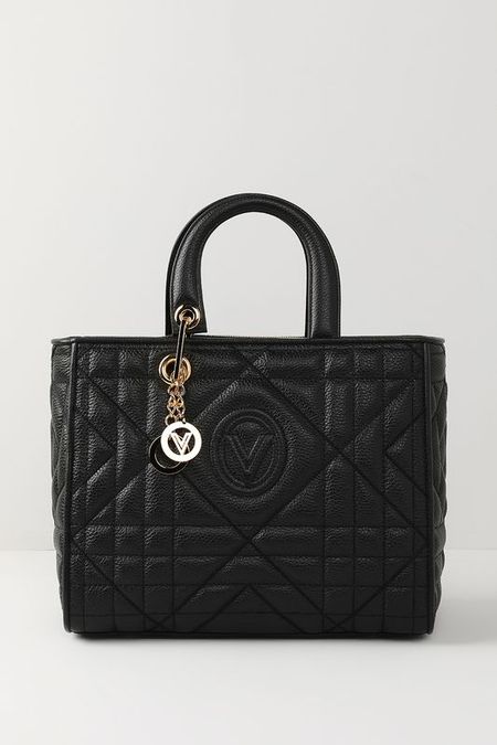 Сумка сэтчел кожаная стеганая Valentino Orlandi