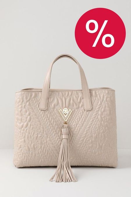 Сумка сэтчел кожаная стеганая Valentino Orlandi