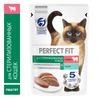 Влажный корм Perfect Fit для стерилизованных кошек, говядина/паштет, пауч
