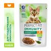 Влажный корм Perfect Fit иммунитет для кошек, индейка, спирулина, пауч
