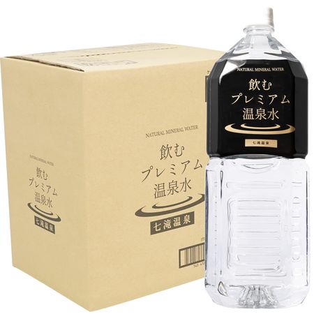 Питьевая вода премиум-класса из горячих источников Nanataki Onsen Silica 2 л x 6 коробок Вода из горячих источников Silica 2 литра 37 мг/л бутылки/1