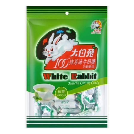 Daihakuto Milk Candy 150 г White Rabbit Matcha Flavor Daihakuto Matcha Flavor Soft Candy (Вкус матча) (белый кролик)