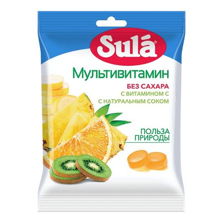 Зула Леденцы Диабетические Мультивитамин 60Г №1