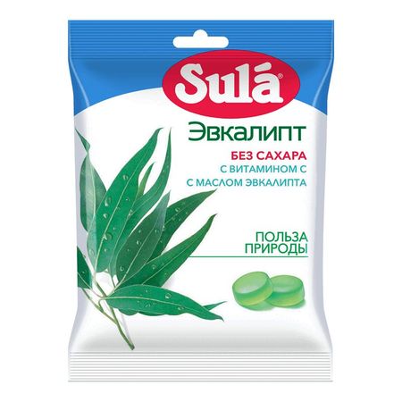 Зула Леденцы Диабетические Эвкалипт 60Г №1