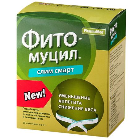 Фитомуцил Слим Смарт Пор.д/Приема Внутрь Пак.5Г №30