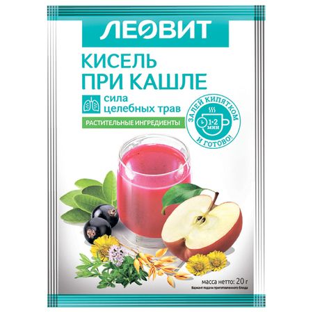 Рецепт Здоровья Кисель Гор. Приготовления "При Кашле" Пакет 20Г