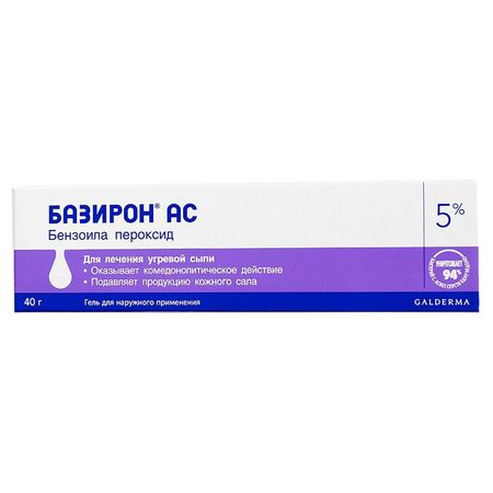 Базирон Ас Гель 5% Туба 40Г