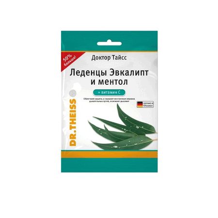Доктор Тайсс Леденцы С Витамином С Пак.75Г №1 Эвкалипт-Ментол