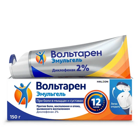 Вольтарен Эмульгель Гель Д/Наружн.прим.2% Туба 150Г