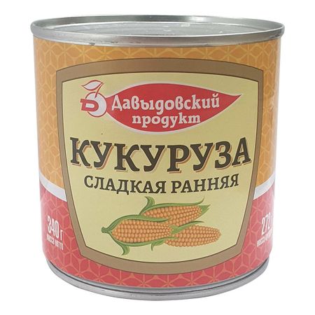 Кукуруза Давыдовский продукт в/с ГОСТ, 340 г