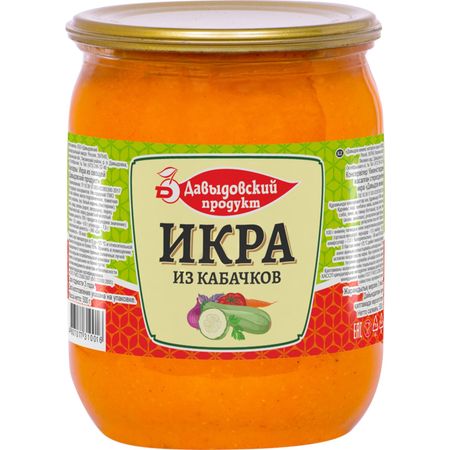 Икра Давыдовский продукт из кабачков обжаренных, 500 г