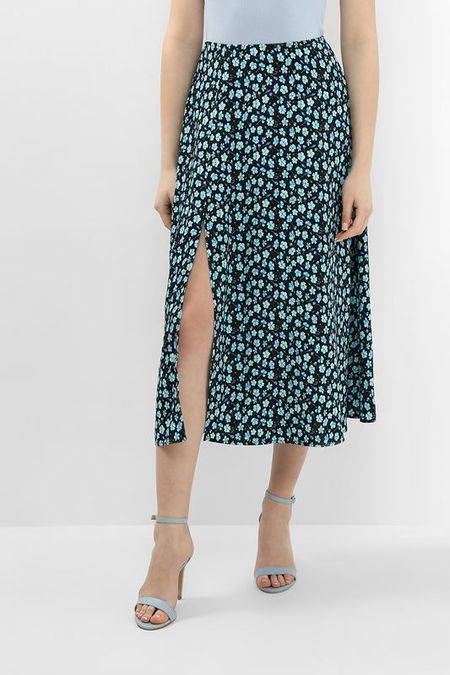 Юбка с разрезом и принтом BELUCCI 5767₽