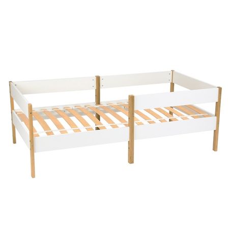 Кровать детская Polini kids Simple 3435, 1658×580×884 мм, цвет белый/серый купить недорого