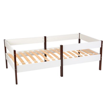 Кровать детская Polini kids Simple 3435, 1658×580×884 мм, цвет белый/серый купить недорого