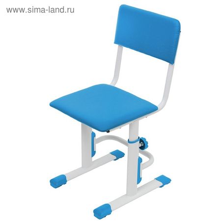 Стул для школьника регулируемый Polini kids City/ Polini kids Smart L, цвет белый-синий купить недорого