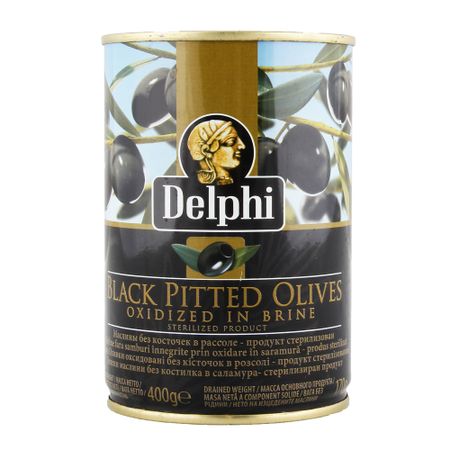 Маслины Delphi без косточки в рассоле 400 г