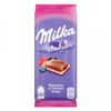 Шоколад молочный Milka двухслойный с начинкой из миндаля и лесных ягод, 85 г
