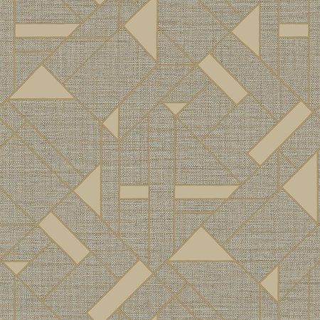 Обои Zambaiti Parati Trussardi VII 18946 Винил на флизелине (0,7*10,05) Коричневый/Золото, Абстракция/Геометрия