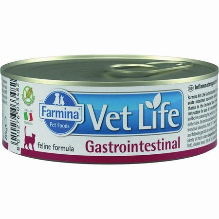 Farmina Vet Life Cat Gastrointestinal влажный корм для взрослых кошек при заболеваниях желудочно-кишечного тракта с курицей - 85 г 12 шт в уп 12 шт 2297₽