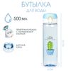 Бутылка для воды, 500 мл, Cactus Love, 22 х 6 см