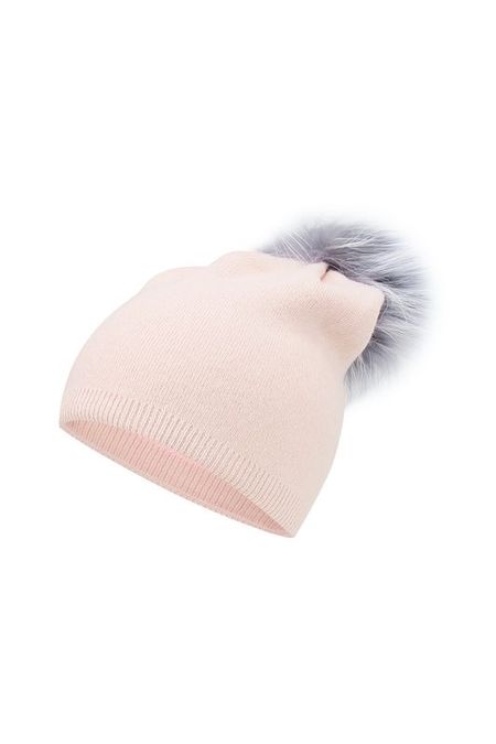 Шапка с меховым помпоном Silver Spoon Outdoor