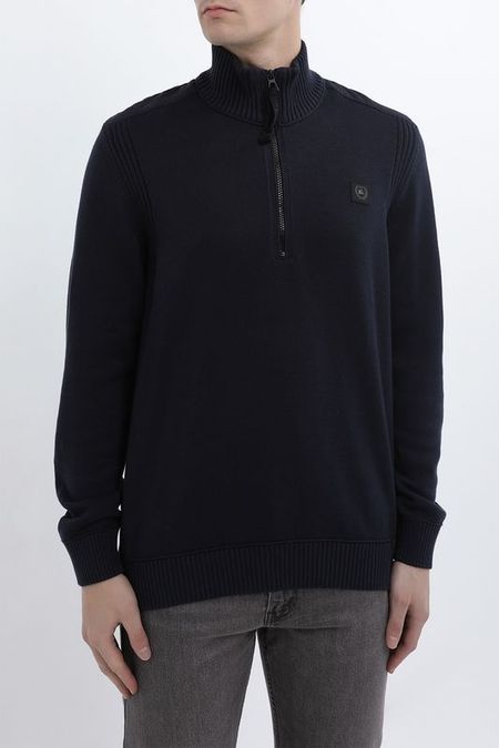 Пуловер хлопковый с воротником на молнии LERROS 10990₽