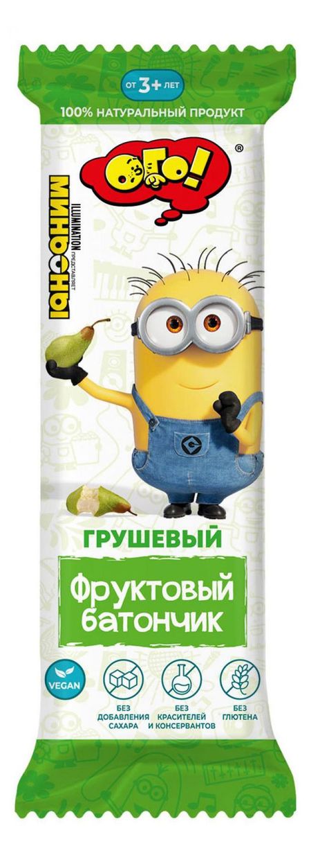 Батончик фруктовый ОГО! грушевый для детского питания, 25 г