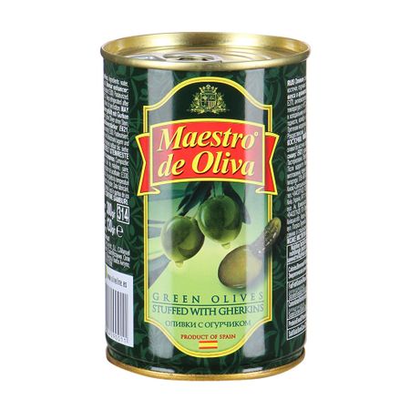 Оливки Maestro de Oliva на огурчике 300 г