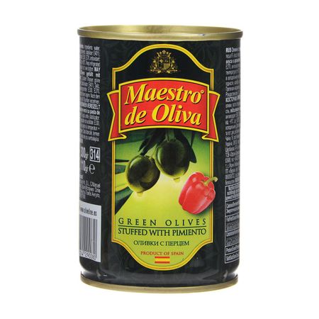 Оливки Maestro de Oliva с перцем 300 г