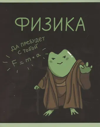 Тетрадь 48л кл. ТЕМА "Жабка. Физика" мел.картон, твин-лак