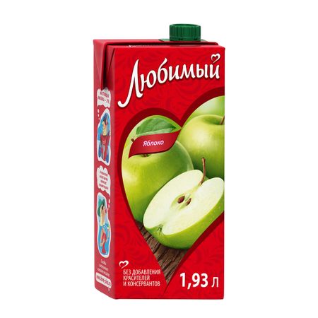 Нектар Любимый Яблоко 1,93 л