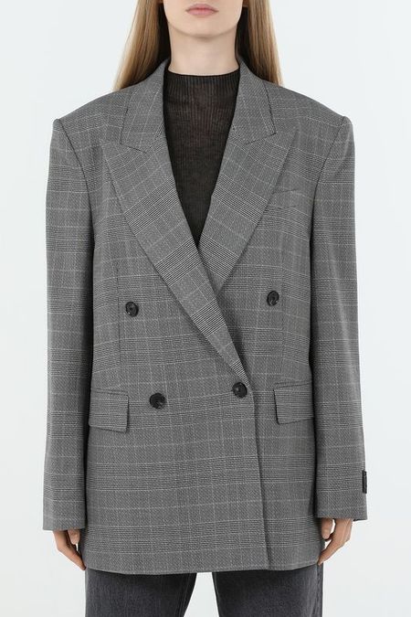 Пиджак двубортный с добавлением шерсти BOSS 87490₽