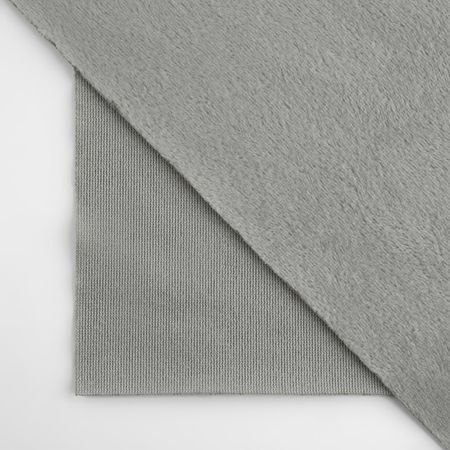 Лоскут плюш, 50×50 см, 220 г/м, №106 серый
